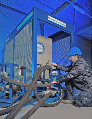 
Temporäre Chiller zum Kühlen oder Erwärmen von Prozesswasser.

