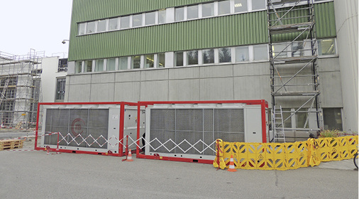 Mobil in Time liefert der Bipso GmbH mobile Prozesskälte zur Überbrückung.


