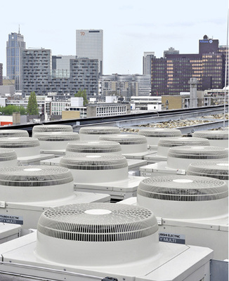 In puncto Emissionen von Treibhausgasen sind VRF-Anlagen im Vergleich zu 
anderen Technologien am untersten Ende der Tabelle zu finden.

