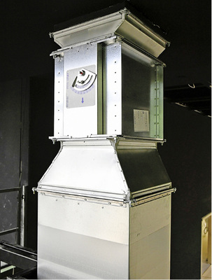 Der Anschlussflansch stellt die dichte Verbindung zwischen Lüftungskanal und 
Volumenstromregler her.

