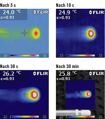 Bild 8: Aufnahmen mit einer Wärmebildkamera

