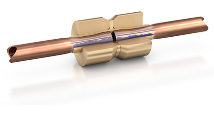 Querschnitt einer Lokring-Verbindung


