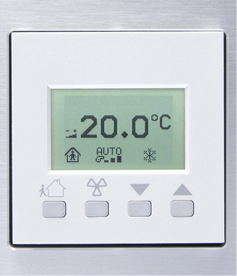 Mit vielen Gestaltungs- und Aufschaltmöglichkeiten sowie Regelfunktionen ist 
das Raumbediengerät WRF 06 LCD ausgestattet.

