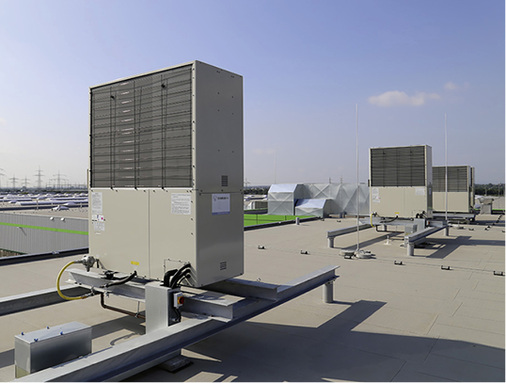 Gasmotor-Wärmepumpe für eine VRF-Anlage

