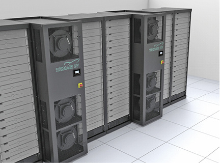 Präzisionsklimageräte der R-Serie für die Installation neben den Racks 
eines Datenzentrums

