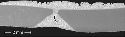 
Bild 13: Makroschliff Lötprobe (Ofenlöten) [18]

