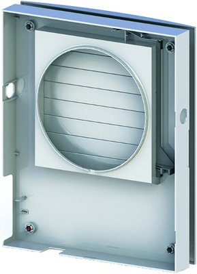 Wird die Anlage komplett abgeschaltet, aktiviert sich eine Lüftungsklappe. 
Diese verhindert Luftrückströme und damit Energieverluste nach außen.

