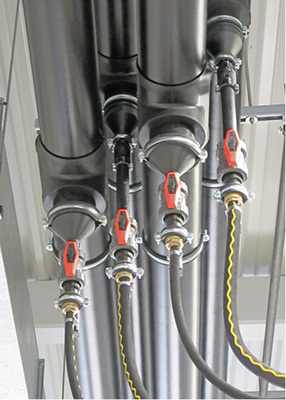 Georg Fischer lieferte für das Projekt unter anderem Rohre, Absperrklappen 
und Kugelhähne. Das Rohrleitungssystem ermöglicht eine exakt zu berechnende 
Temperaturauslegung und ist dadurch energieeffizient.


