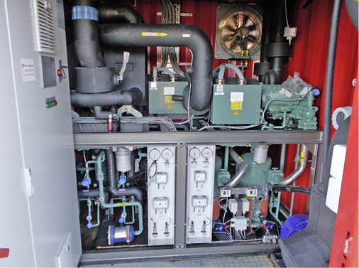 
Mit einer Nennleistung von 100 kW bei 35 °C Auslasstemperatur ist die 
Anlage besonders leistungsstark.

