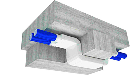 
Die Lüftungsrohre werden mittels Koextrusion aus robustem Kunststoff 
gefertigt. Ihre geriffelte Außenschicht sorgt für eine hohe Festigkeit und 
Flexibilität, sodass sie sich einfach verbiegen und an die örtlichen 
Gegebenheiten anpassen lassen.

