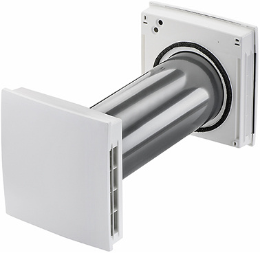 
Das Lüftungsgerät PushPull Balanced PPB 30 sorgt dafür, dass feuchte 
Luft und Gerüche aus Bad, WC und Küche abgeführt werden.

