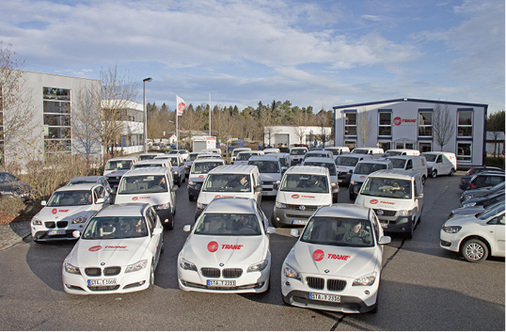 Trane Roggenkamp verfügt heute über eine Serviceflotte von 60 Fahrzeugen.


