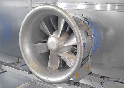 
Axialventilator auf dem Prüfstand

