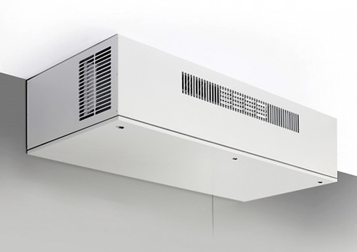 Die Lüftungsgeräte liegen auch in deckenhängender Ausführung vor.


