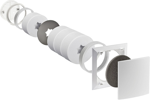 Der Außenwand-Luftdurchlass ALD-S erfüllt hohe Schallschutzanforderungen.


