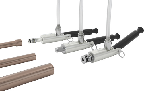 
Prüfadapter, im Rohrinnen-durchmesser dichtend

