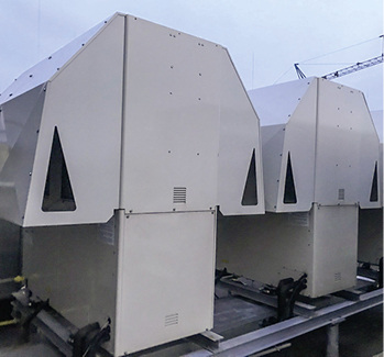 
Ansicht der installierten Gasmotorwärmepumpen

