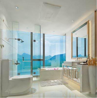 
Die Lüftungsanlage PAX ist in der Baddecke installiert.

