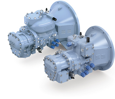 
Die Verdichter der GEA Grasso M Serie (links H/L/M/N, rechts C/D/E/G)

