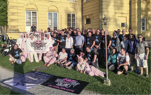 
Kälten gegen Krebs: Auch die Helden“ der Streetbunnycrew aus den Regionen 
Nürnberg, Stuttgart und München sind diesmal dabei.

