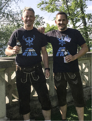 
Waschechte bayerische Kälten (v. l.): Kalle Bartke und André Knabke

