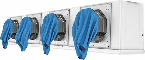 
Bild 4: An den Wandringen ist eine Befestigungsmöglichkeit für einen 
Luftsack vorgesehen, der 50 Prozent der Zeit bei Abtauzyklen spart.

