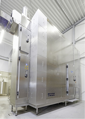 
Der im Frühjahr 2018 installierte Froster ist einer der größten kompakten 
kryogenen Wendelbandfroster in Deutschland.

