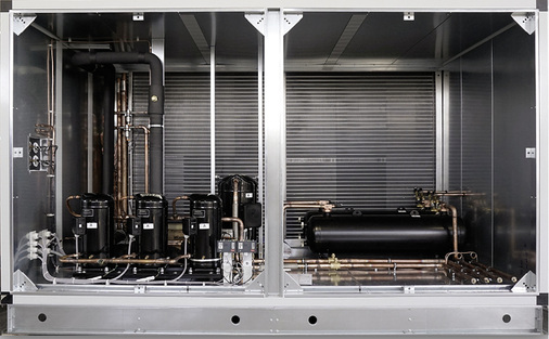 Integrierte Kälteanlage in einer RLT-Anlage


