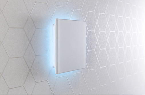 In der Praxis lassen sich ohne Berührung beispielsweise einzelne Geräte 
ein- und ausschalten oder mittels verschiedenfarbiger Lichtimpulse 
Rückmeldungen über klimatische Bedingungen wie Raumluftfeuchte und 
Temperatur geben.


