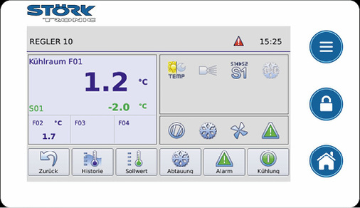 Fernwartungs- und Fernregelsystem Commander mit kapazitiven Touch-Buttons


 - © Störk-Tronic

