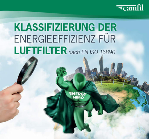 <p><br />
Klassifizierung der Energieeffizienz für Luftfilter nach EN ISO 16890</p> - © Camfil