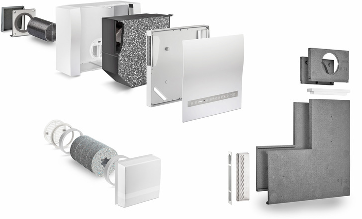 Durch vielfältige Kombinationsmöglichkeiten lüftungstechnischer Komponenten lässt sich im Rahmen 
einer Fachplanung im Vorfeld ein optimales Schallschutzkonzept realisieren.