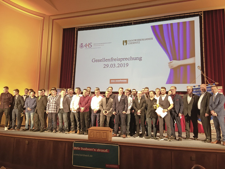 Sachseninnung: Gesellenfreisprechung in Aue