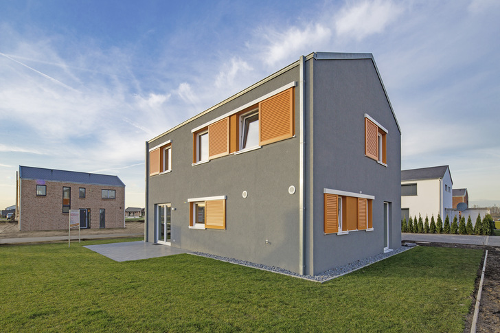 Musterhaus „Elbmosaik“ im KfW-55-Standard - © Bild: Pluggit / Heinz von Heiden
