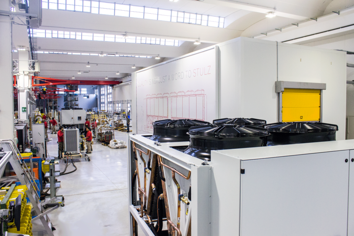 Blick in die Produktion der Stulz Spa.