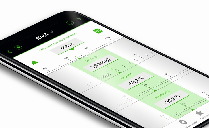 Der Bitzer-Kältemittelschieber enthält Daten und Informationen zu mehr als 100 Kältemitteln.
