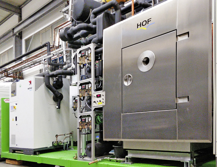 Umbau des Gefriertrockners auf HOF-CryoBlizzard Zentralkälte