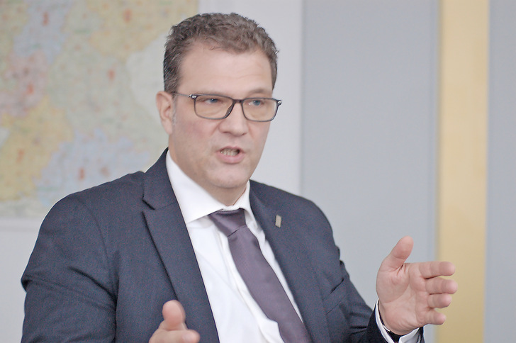 Christian Huhn, Geschäftsführer der Secespol Deutschland GmbH, im Gespräch mit der Redaktion.