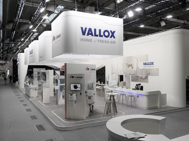 2020 kein Messeauftritt: ISH-Messestand von Vallox 2019.