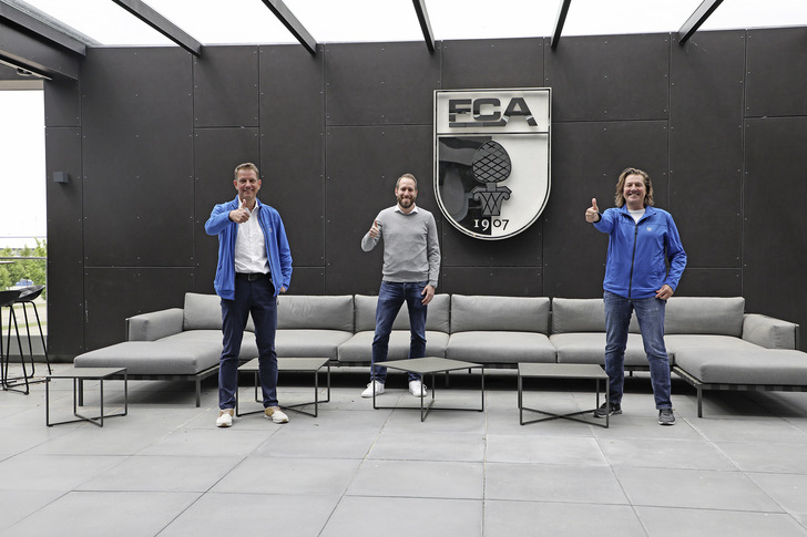 V. l.: Armin Spengler, Michael Ströll (Geschäfstführer FCA), Peter Spengler