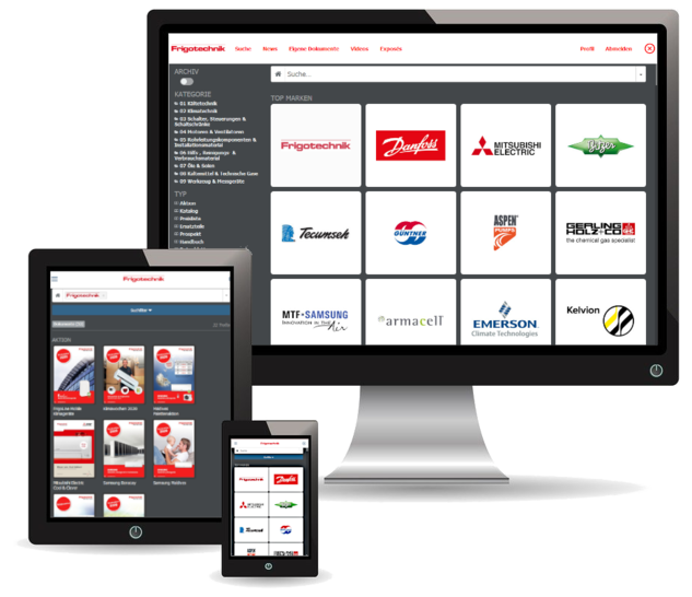 Die Frigo-Bibliothek ist eine digitale Dokumentensammlung, in der herstellerübergreifend Produkt- sowie Marketinginformationen hinterlegt sind.