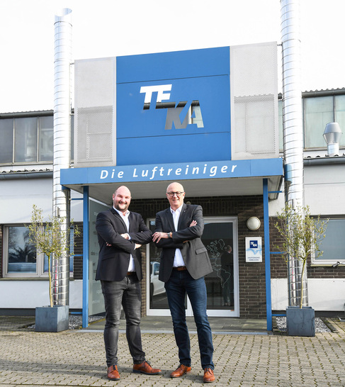 v.l.: Simon und Erwin Telöken