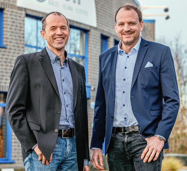 Die neue Doppelspitze der Alwin Otten GmbH (v. li.): Alwin und Lennart Otten.