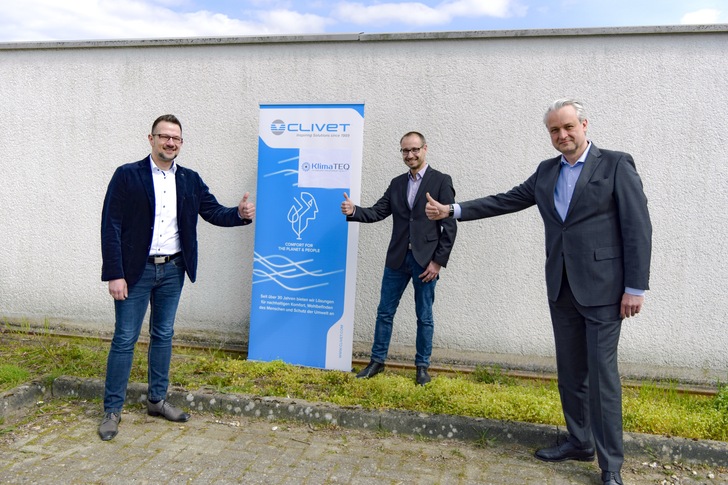 v.n.l.r: Christoph Schulte (KlimaTEQ), Christian Junk, Georg J. Oborny