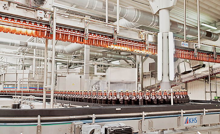 Abfüllanlage 
der   Brauerei   
Radomyshl.