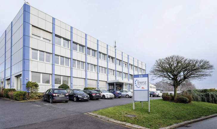 Das Unternehmen Trenz Electronic im modernisierten Firmengebäude.