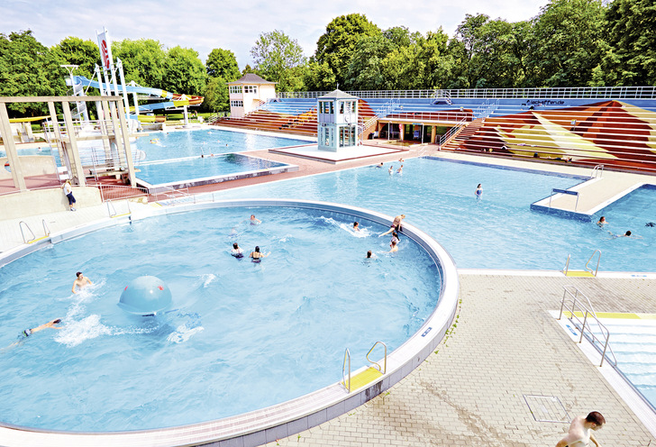 Das Moskaubad in Osnabrück mit seinem großzügigen Außenbereich.