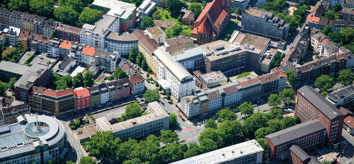 Luftaufnahme des St.-Johannes-Hospitals Dortmund - © Bild: St.-Johannes-Hospital Dortmund
