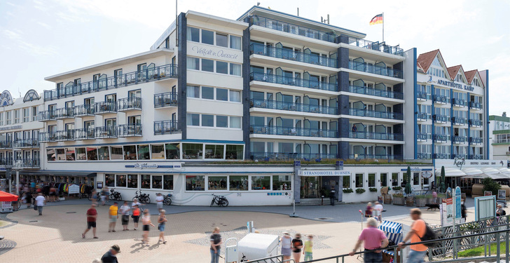 Das renommierte Strandhotel Duhnen im Nordseeheilbad Cuxhaven nutzt Wärmerückgewinnung zur Beheizung des Hotelpools - © Bild: Daikin
