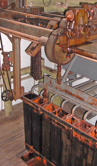 Der eingetauschte Stangeneisgenerator